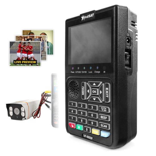 Greatstore Finder VF6900 PRO DVB-S2/S2X SAT + CCTV merilnik