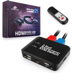 USB + HDMI 2/1 Spacetronik KVM stikalo SPH-KVM21