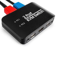 shumee USB + HDMI 2/1 Spacetronik KVM stikalo SPH-KVM21