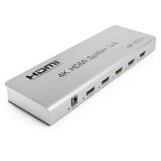 shumee Razdelilnik HDMI 1x4 SPH-RS104_V46 4K 60 Hz CEC