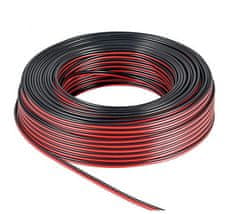 shumee Goobay 2x2,5 mm CCA zvočniški kabel 100 m črno-rdeč