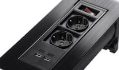 Greatstore Spacetronik SPS-O24B V2 vrtljiva vtičnica za pult