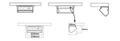 shumee Spacetronik SPS-U24B V2 vtičnica pod pultom