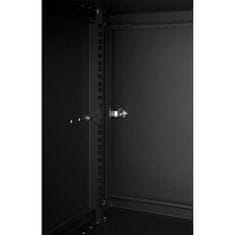 shumee RACK 19'' 9U 600x450mm BLACK Jeklena vrata