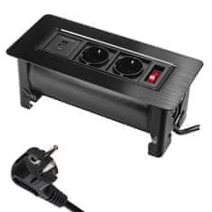 Greatstore Spacetronik SPS-O24CB V2 vrtljiva vtičnica za pult
