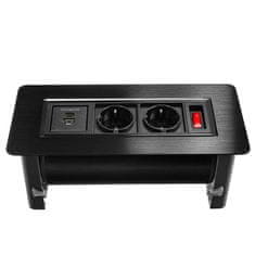 Greatstore Spacetronik SPS-O24CB V2 vrtljiva vtičnica za pult