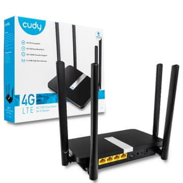 shumee Cudy LTE LT500 4G LAN/WAN Wi-Fi 5 AC1200 usmerjevalnik