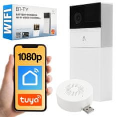 Wifi kamera baterija zvonec Tuya Laxihub B1-TY