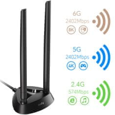 Greatstore PCI-E WiFi 6E AX5400 omrežna kartica BT 5.2 2x5