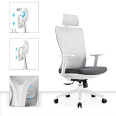 Greatstore Ergonomski vrtljivi pisarniški stol ELSA
