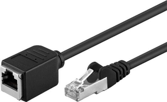 Greatstore Podaljševalni kabel LAN CAT 5E črn 10m