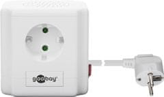 CUBE napajalnik Goobay 4xAC 2xUSB