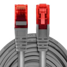 RJ45 CAT 6 U/UTP AWG24 siv 30m kabel