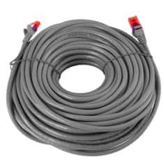 RJ45 CAT 6 U/UTP AWG24 siv 30m kabel
