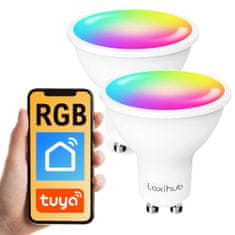 Pametna žarnica RGB WiFi GU10 Tuya Laxihub x2