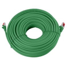 RJ45 CAT 6 S/FTP AWG27 LSZH zeleni kabel 25m