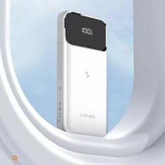 shumee LDNIO Powerbank 10000 mAh indukcija Qi magnet USB-C