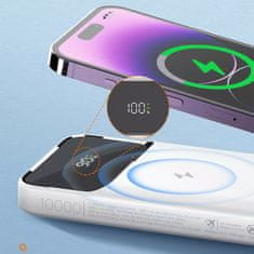 shumee LDNIO Powerbank 10000 mAh indukcija Qi magnet USB-C