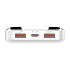 shumee LDNIO Powerbank 10000 mAh indukcija Qi magnet USB-C