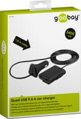 shumee Avtomobilski polnilec 4xUSB 9,6A 1,8 m Goobay