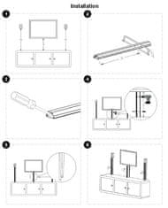 CORRITOR Lamela 110 cm x 33 mm Goobay Silver