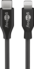 Kabel USB-C - Apple Lightning Goobay Black 2 m