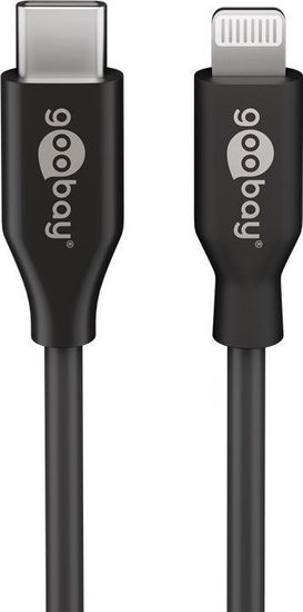 Kabel USB-C - Apple Lightning Goobay Black 2 m