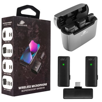 shumee 2x brezžični mikrofon USB-C