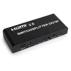 Matrika HDMI 2/2 Spacetronik SPH-M221 4K 60Hz