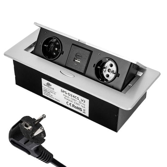 Greatstore Spacetronik SPS-D24CS V2 odprtina za vtičnico na pultu