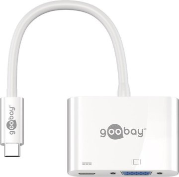 shumee Adapter USB-C na VGA + USB-C PowerDelivery Goobay