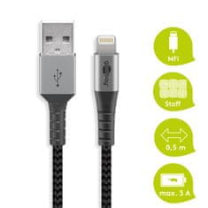 Kabel USB 2.0 - Apple Lightning Goobay TEXTIL 2 m