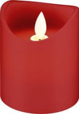 Goobay rdeče LED sveče 7,5x10cm KIT 4x