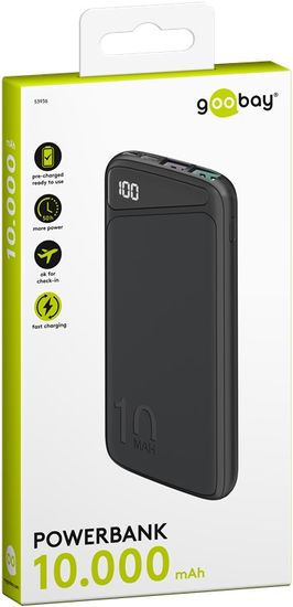 Greatstore Napajalnik Goobay 10000 mAh QC 3.0 PD USB-C
