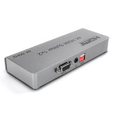 Razdelilnik HDMI 1x2 SPH-RS102_V46 4K 60 Hz CEC