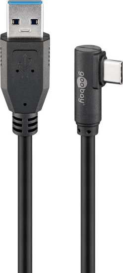 Kabel USB-C - USB 3.2 Gen1 GAME Angled Goobay 3 m