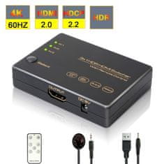 shumee Združilnik HDMI 3x1 SPH-S1032.2 4K 60Hz