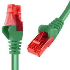 RJ45 CAT 6 U/UTP AWG24 zelen 30m kabel