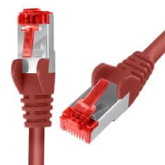 RJ45 CAT 6 S/FTP AWG27 LSZH kabel rdeče barve 30m