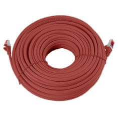 RJ45 CAT 6 S/FTP AWG27 LSZH kabel rdeče barve 30m