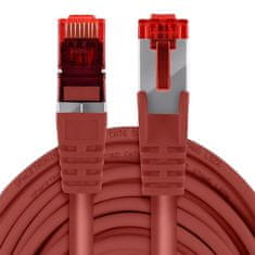 RJ45 CAT 6 S/FTP AWG27 LSZH kabel rdeče barve 30m