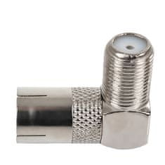 Greatstore F-vtičnica / kotna TV-vtičnica TV-IECF0190 Box 50sz