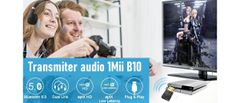 B10 Bluetooth avdio oddajnik 5.0 USB 1Mii aptX 20m