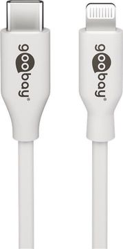 shumee Kabel USB-C - Apple Lightning Plug Goobay White 1 m