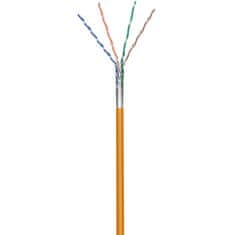 CAT5e F/UTP AWG 26/7 kabel z vijačenim parom Goobay oranžna 100m