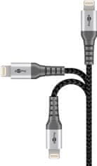 Kabel USB 2.0 - Apple Lightning Goobay TEXTIL 0,5 m