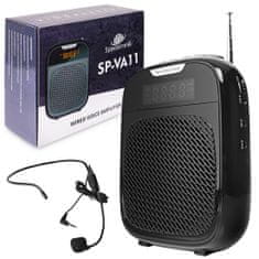 Žični mikrofon z ojačevalnikom glasu SP-VA11 +FM