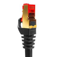 Greatstore Podaljševalni kabel LAN CAT7 črn 10m