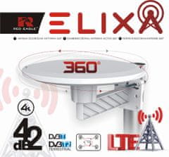 Greatstore Red Eagle ELIXA 360 vsesmerna antena DVB-T2 42dB