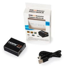 shumee Ponovitelj HDMI, ojačevalnik 4Kx2K Spacetronik HDRE02